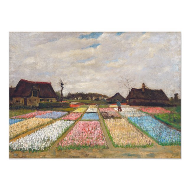 Vincent van Gogh - Flower Beds i Holland Fototryck (Framsidan)
