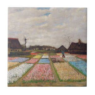 Vincent van Gogh - Flower Beds i Holland Kakelplatta