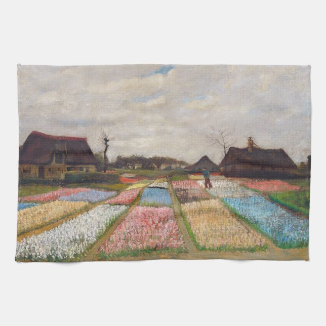 Vincent van Gogh - Flower Beds i Holland Kökshandduk (Horisontell)