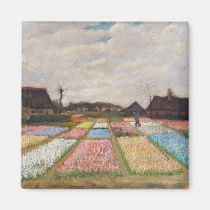 Vincent van Gogh - Flower Beds i Holland Magnet