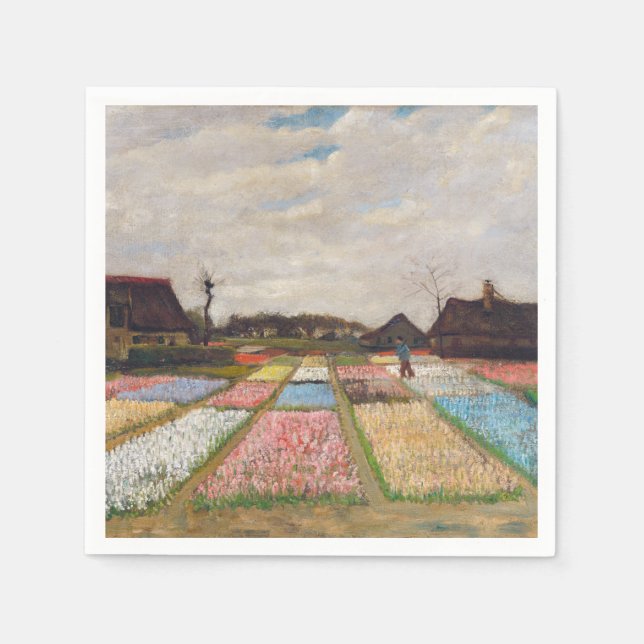 Vincent van Gogh - Flower Beds i Holland Pappersservett (Framsidan)