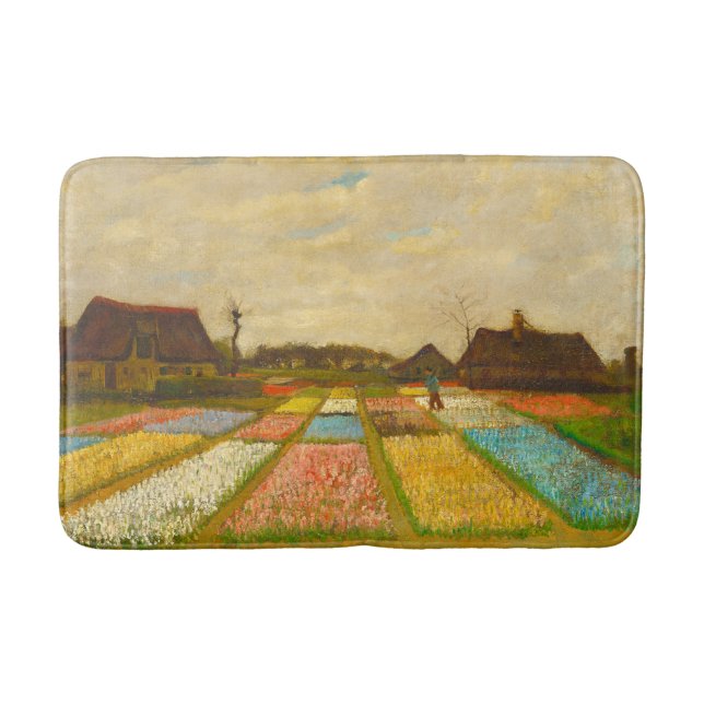 Vincent van Gogh Flower Beds i Nederländerna Badrumsmatta (Framsidan)