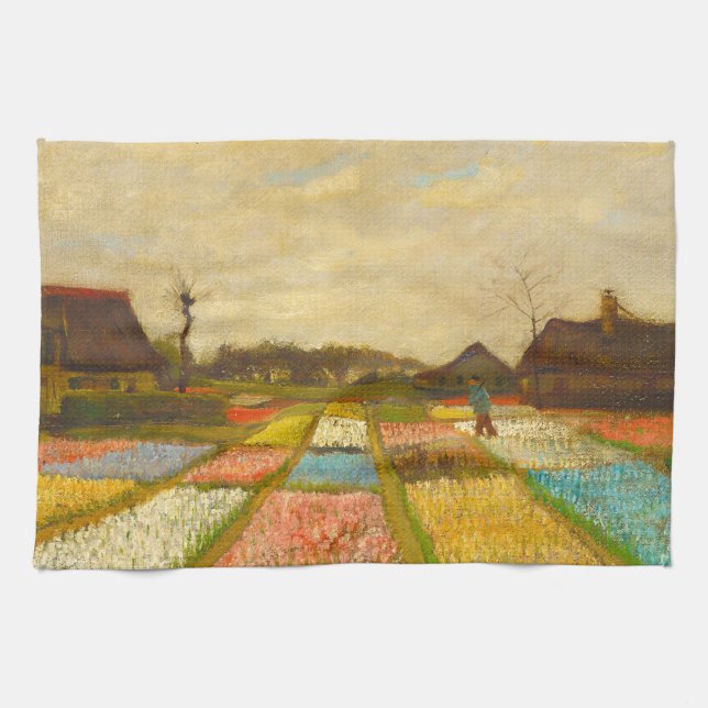 Vincent van Gogh Flower Beds i Nederländerna Kökshandduk (Horisontell)