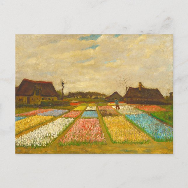Vincent van Gogh Flower Beds i Nederländerna Vykort (Framsida)