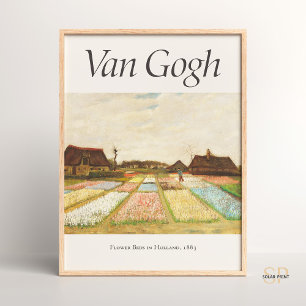 Vincent van Gogh Flower Beds in Holland Art Print Poster