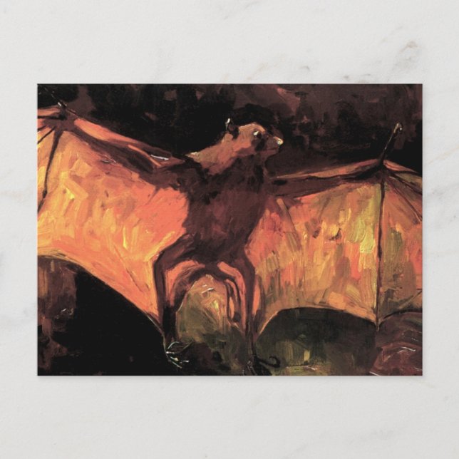 Vincent Van Gogh - Flygande räv - Halloween Finkon Vykort (Framsida)