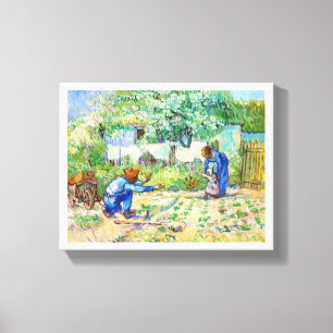 Vincent Van Gogh för första steg (efter Millet) Canvastryck