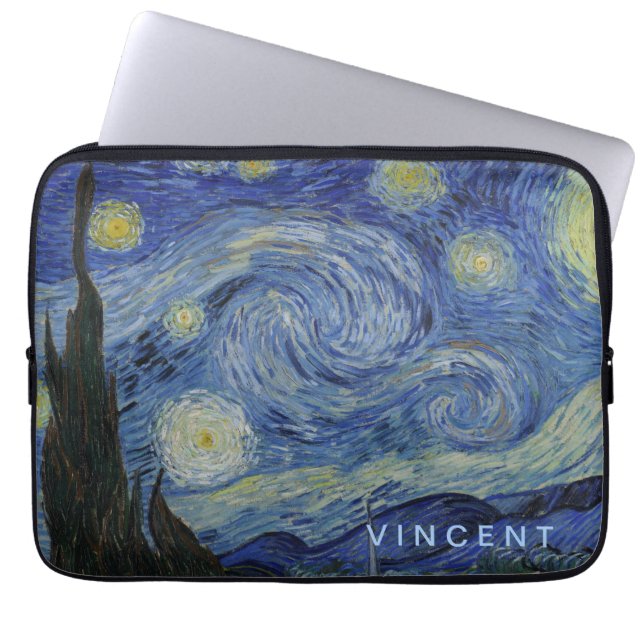 Vincent Van Gogh för Starry natt personlig Laptop Fodral (Framsidan)