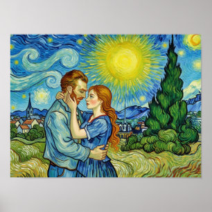 Vincent Van Gogh förälskad -- SKEV KONST Poster