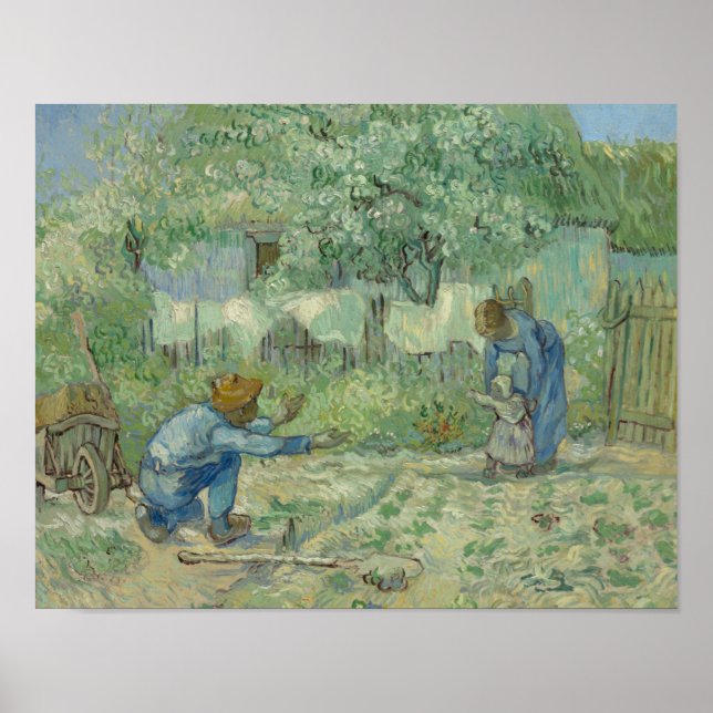 Vincent van Gogh - Första steget, efter Millet Poster (Framsidan)