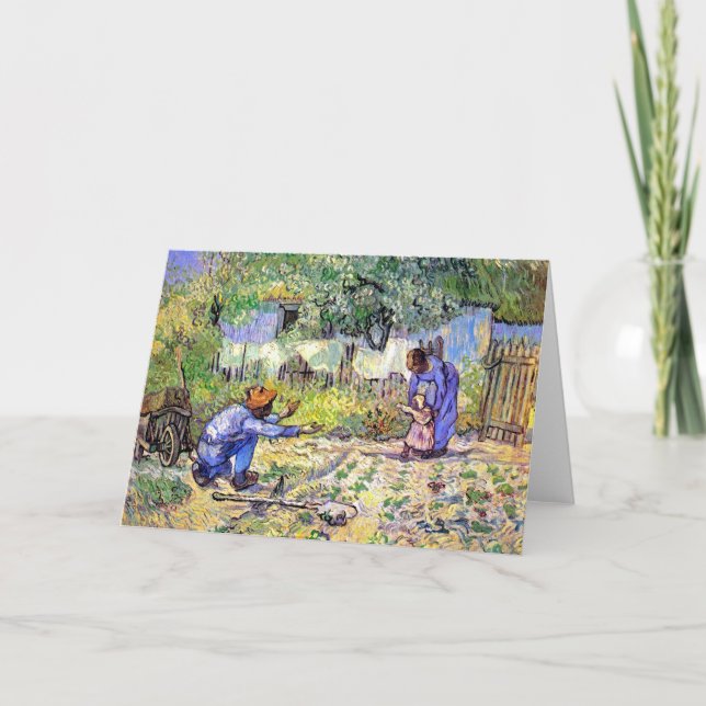 Vincent Van Gogh - Första steget - Fars dag Art Kort (Framsida)