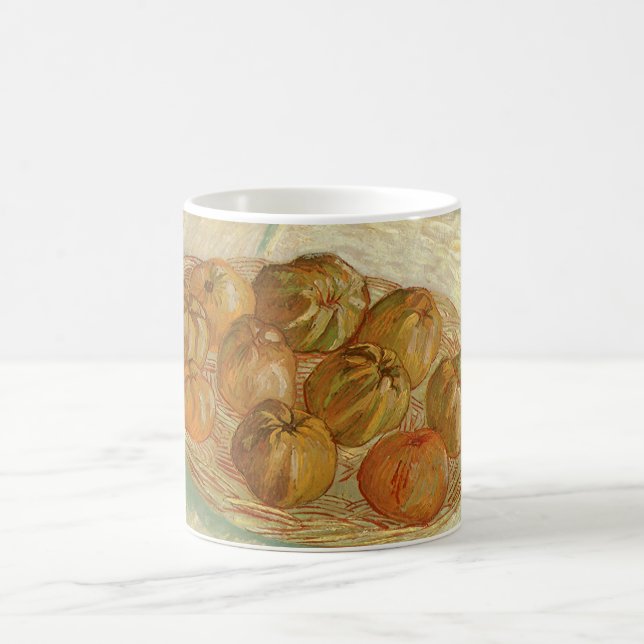 Vincent van Gogh - Fortfarande Basket i Apples Kaffemugg (Center)