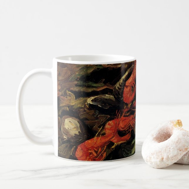 Vincent van Gogh - Fortfarande levande musslor och Kaffemugg (Med munk)