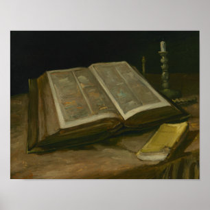Vincent van Gogh, fortfarande liv med Bible Poster