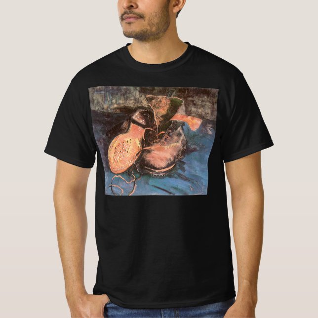 Vincent van Gogh - Fortfarande liv med ett par sko Tee Shirt (Framsida)