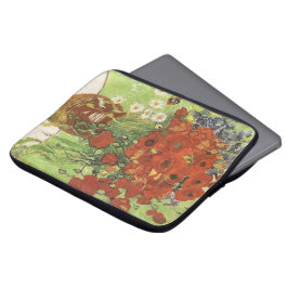 Vincent van Gogh, fortfarande liv - Röda poppies.. Laptop Sleeve