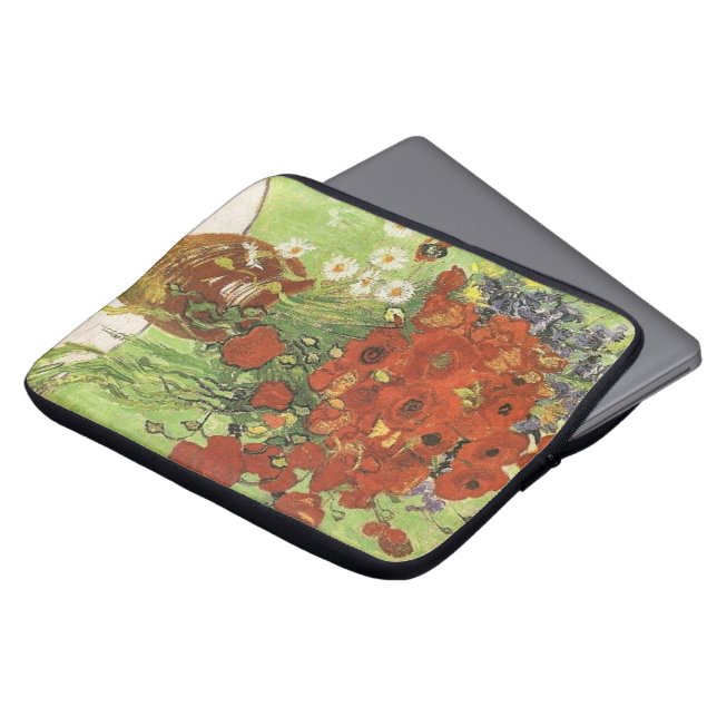 Vincent van Gogh, fortfarande liv - Röda poppies.. Laptop Sleeve (Framsida topp)