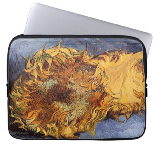 Vincent van Gogh - Fortfarande liv: två snittblomm Laptop Fodral