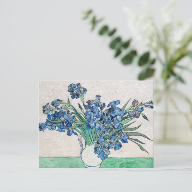 Vincent van Gogh - Fortfarande livet: Vas med iris Vykort (Stående Fram)