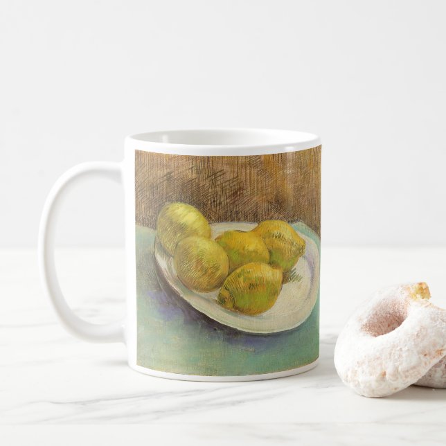 Vincent van Gogh - Fortfarande livstidslejonerna p Kaffemugg (Med munk)