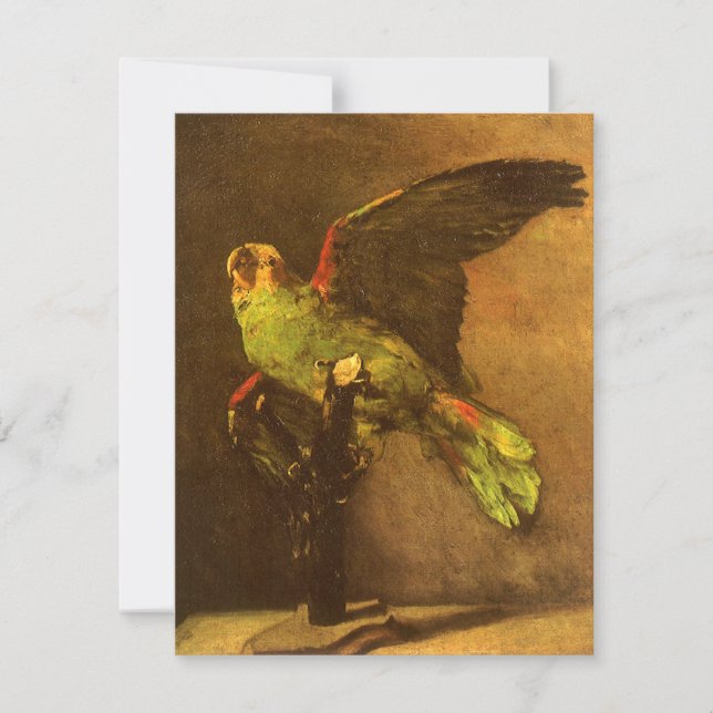 Vincent van Gogh - Fortfarande med Grönt Parrot (Framsida)