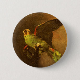Vincent van Gogh - Fortfarande med Grönt Parrot Knapp