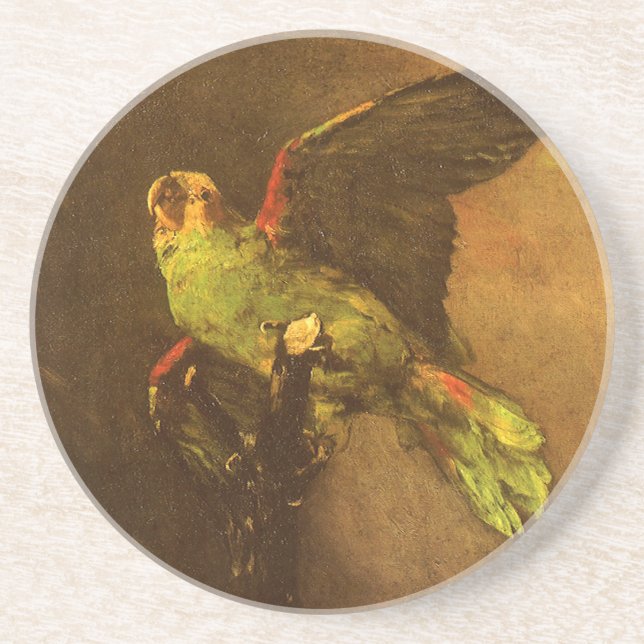 Vincent van Gogh - Fortfarande med Grönt Parrot Underlägg (Framsidan)