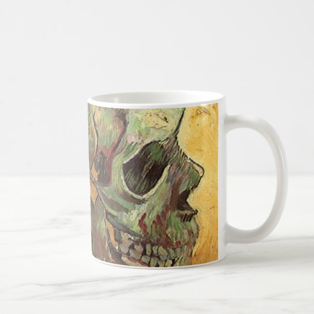 Vincent van Gogh - Fortfarande med Skull Kaffemugg (Höger)