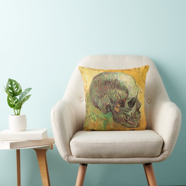 Vincent van Gogh - Fortfarande med Skull Kudde (Stol)