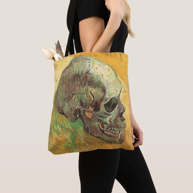 Vincent van Gogh - Fortfarande med Skull Tygkasse (Närbild)