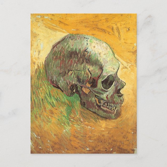 Vincent van Gogh - Fortfarande med Skull Vykort (Framsida)