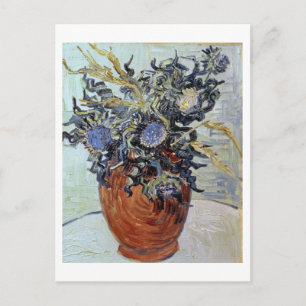 Vincent van Gogh Fortsatt livstid med Thistles 1 Vykort