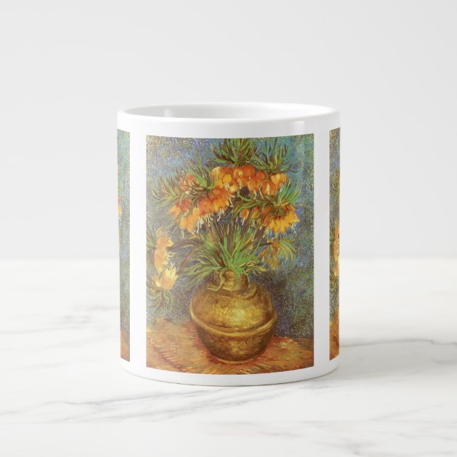 Vincent van Gogh - Fritillaries i en kopparvas Jumbo Mugg (Framsidan)