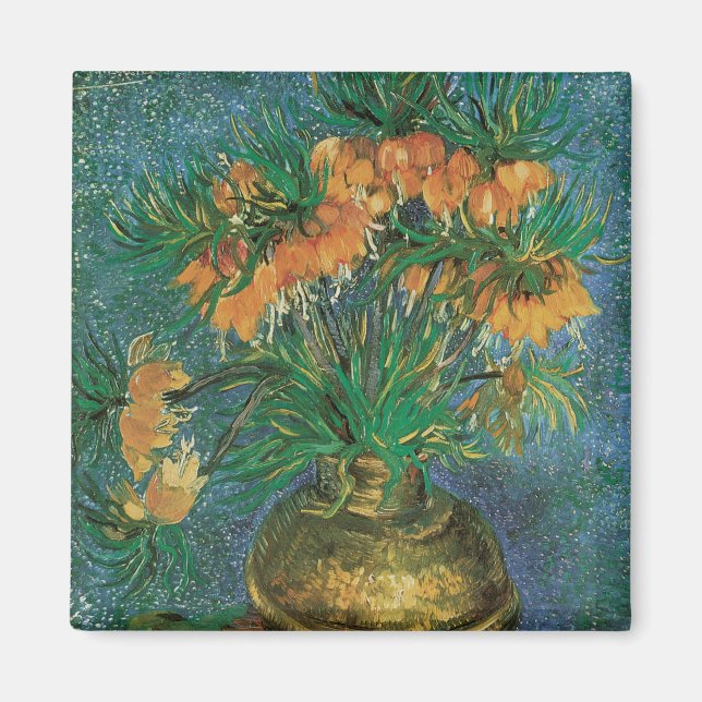 Vincent van Gogh - Fritillaries i en kopparvas Magnet (Framsidan)