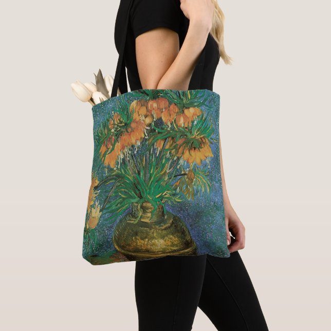 Vincent van Gogh - Fritillaries i en kopparvas Tygkasse (Närbild)