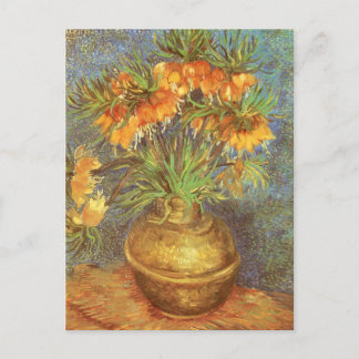 Vincent van Gogh - Fritillaries i en kopparvas Vykort