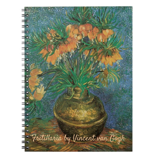Vincent van Gogh - Frittillaries i en kopparvas Anteckningsbok (Framsidan)