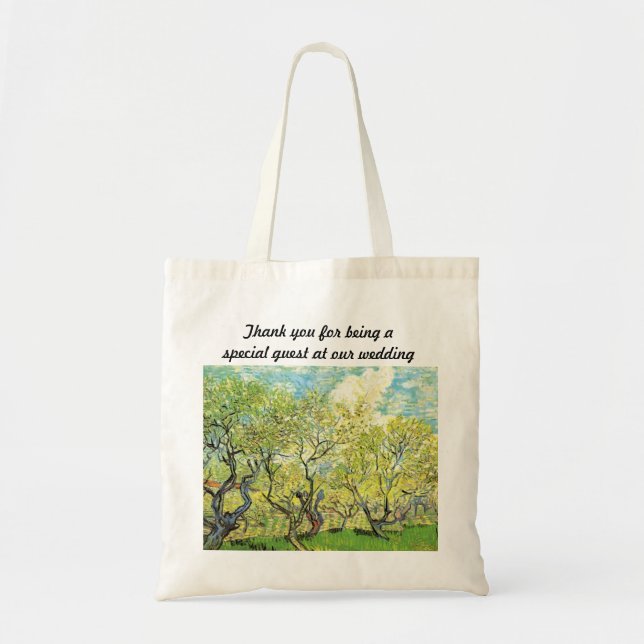 Vincent van Gogh,Fruktträdgård i blomning Tygkasse (Framsidan)