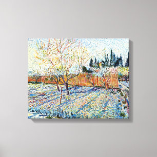 Vincent Van Gogh - Fruktträdgård med persiketräd Canvastryck