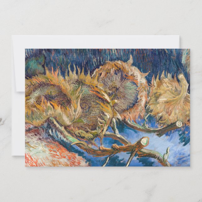 Vincent van Gogh - Fyra snittblommor Inbjudningar (Framsida)