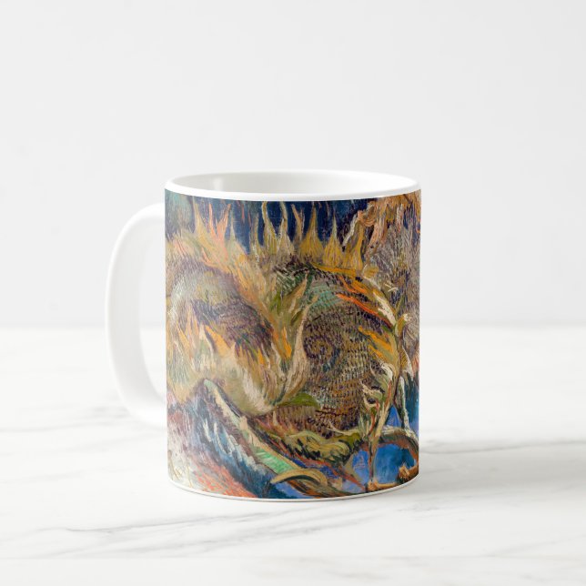 Vincent van Gogh - Fyra snittblommor Kaffemugg (Framsida vänster)