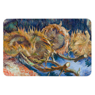 Vincent van Gogh - Fyra snittblommor Magnet