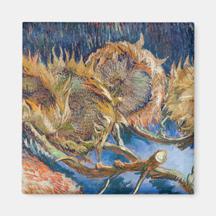 Vincent van Gogh - Fyra snittblommor Magnet