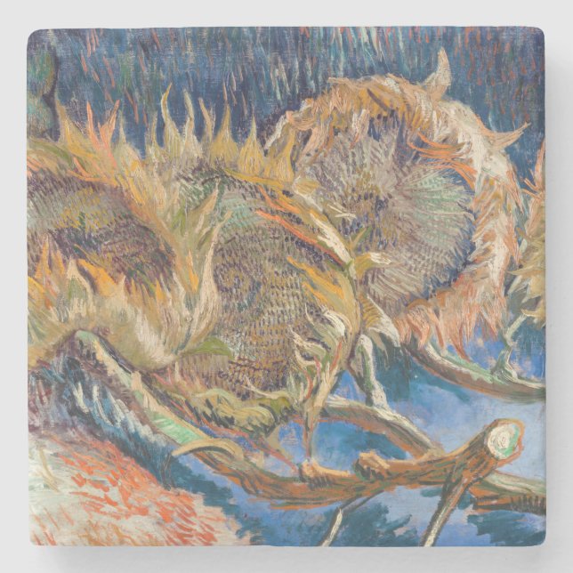 Vincent van Gogh - Fyra snittblommor Stenunderlägg (Framsidan)