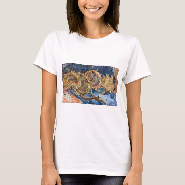 Vincent van Gogh - Fyra snittblommor T Shirt (Framsida)