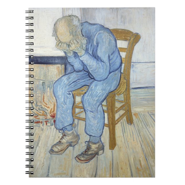 Vincent Van Gogh | gamal man i sorg Anteckningsbok Med Spiral (Framsidan)