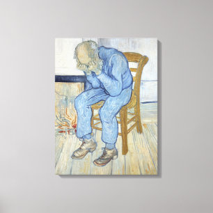 Vincent Van Gogh gamal man i sorg Canvastryck