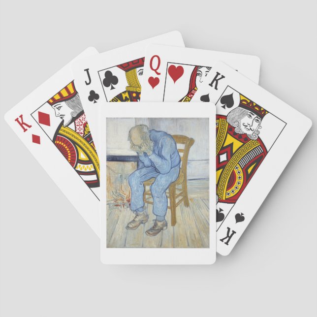 Vincent Van Gogh | gamal man i sorg Casinokort (Baksidan)