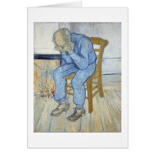 Vincent Van Gogh gamal man i sorg Hälsningskort