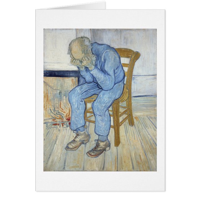 Vincent Van Gogh | gamal man i sorg Hälsningskort (Framsidan)